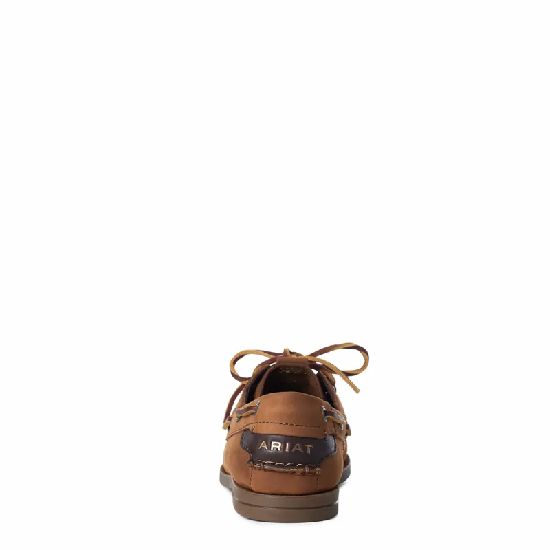 Ariat Antigua Boat Shoes Ladies in Walnut-2